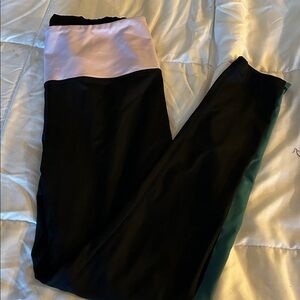 Zella Black and Teal Leggings